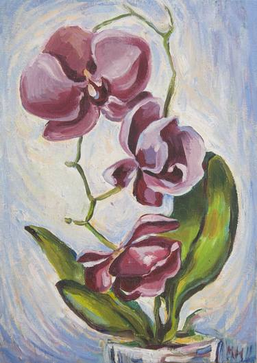 Print of Fine Art Floral Paintings by Maryna Novohorodska