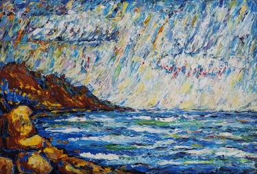 Print of Expressionism Seascape Paintings by Maryna Novohorodska