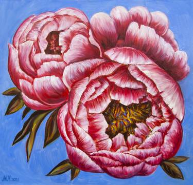 Print of Expressionism Floral Paintings by Maryna Novohorodska