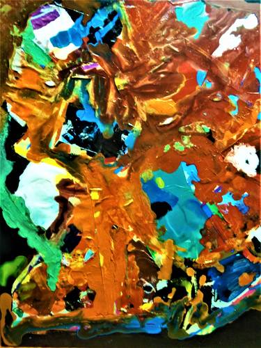 Original Abstract Expressionism Abstract Collage by Eric Wagoner