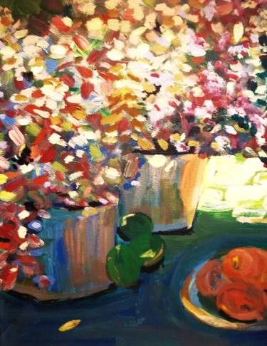 Original Impressionism Garden Paintings by Eric Wagoner