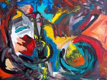 Original Abstract Expressionism Fantasy Paintings by Eric Wagoner