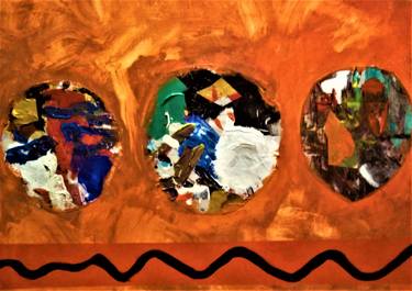Original Abstract Expressionism Abstract Collage by Eric Wagoner