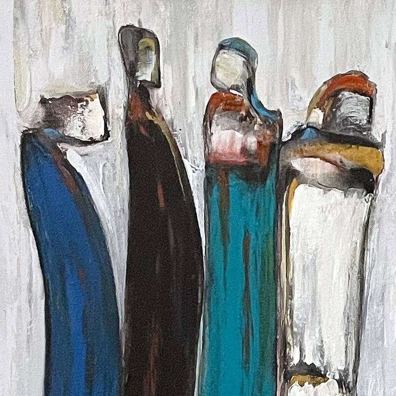 Original Figurative Abstract Painting by Mario Angel