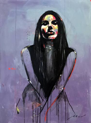 Original Figurative Women Paintings by Milenna Saraiva