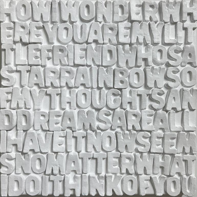 Print of Contemporary Typography Mixed Media by Emeline Tate