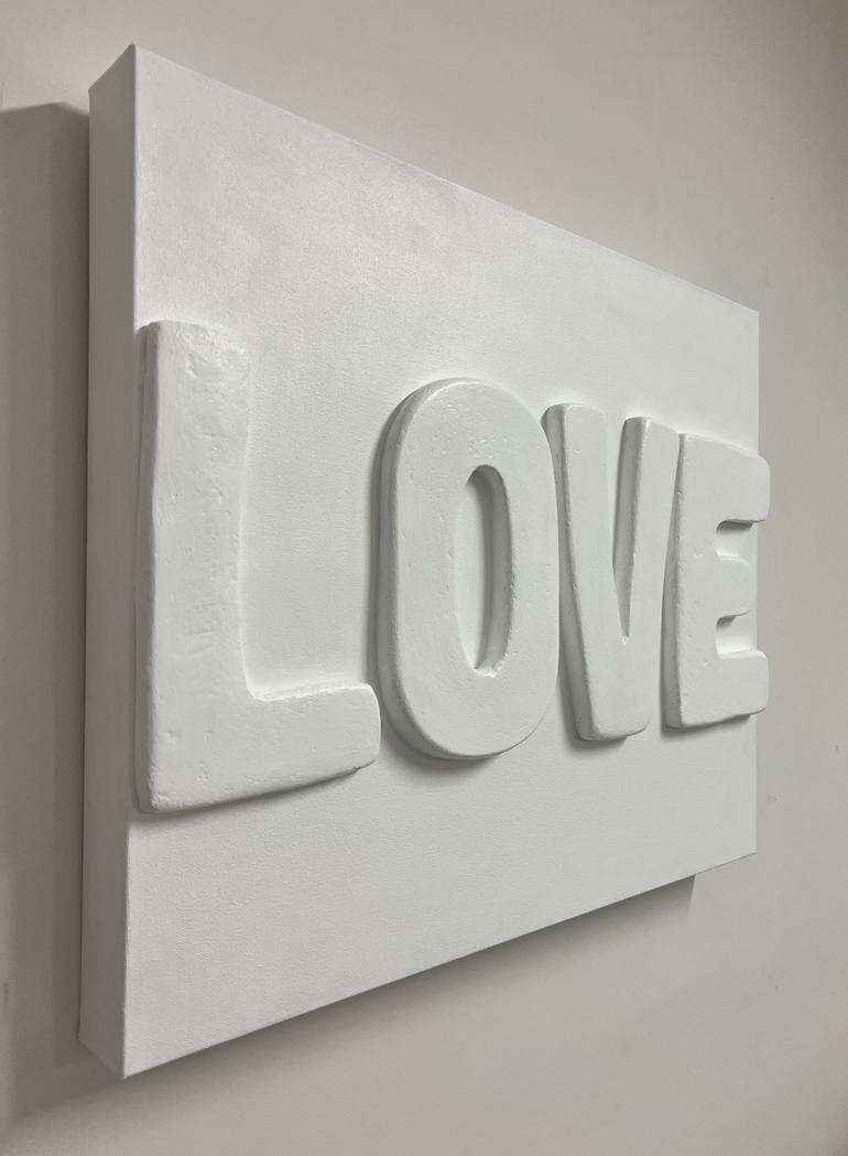 Original 3d Sculpture Typography Mixed Media by Emeline Tate