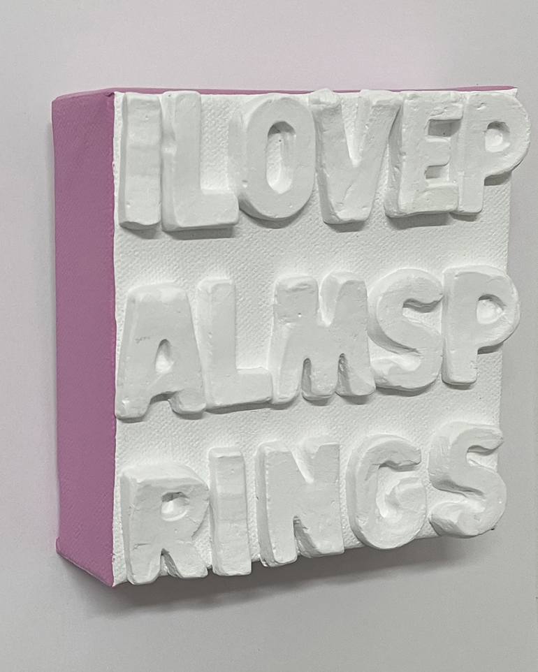 Original Contemporary Typography Mixed Media by Emeline Tate