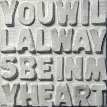 Original Contemporary Typography Mixed Media by Emeline Tate