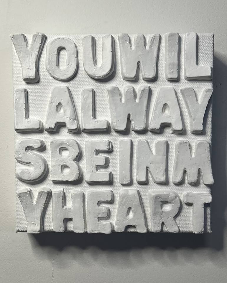 Original Typography Mixed Media by Emeline Tate