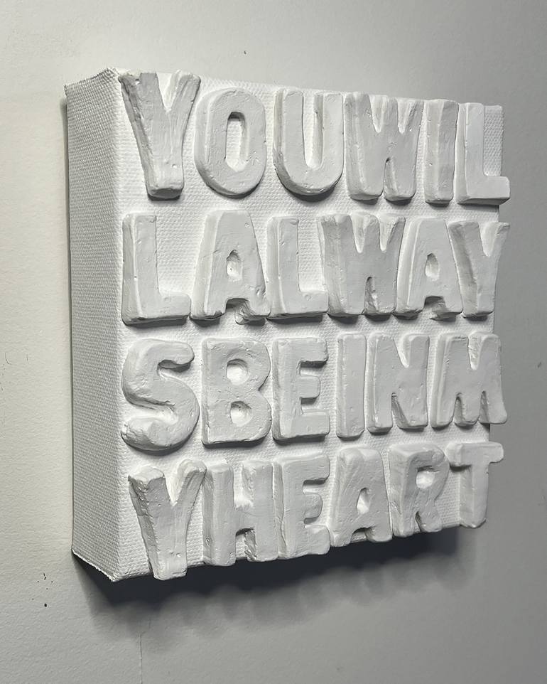 Original Typography Mixed Media by Emeline Tate