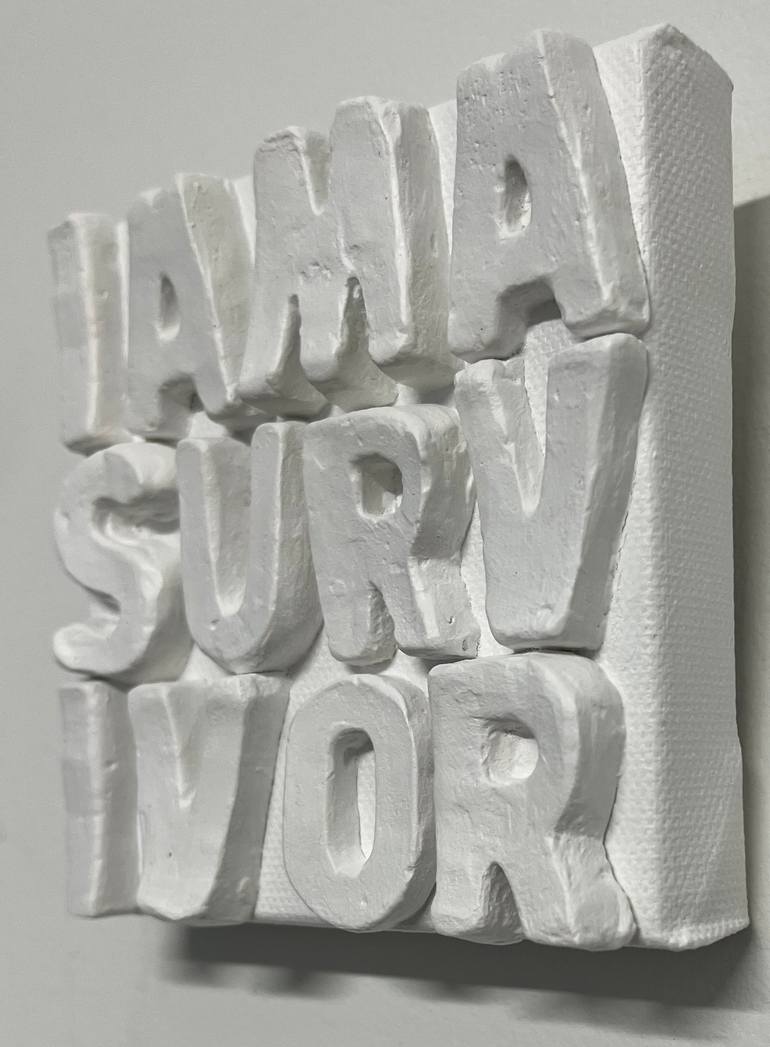 Original Contemporary Typography Painting by Emeline Tate