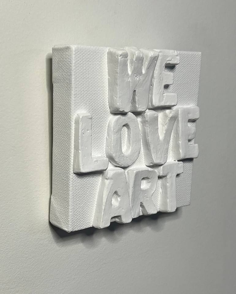 Original Black & White Typography Mixed Media by Emeline Tate