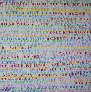 Original Modern Typography Paintings by Emeline Tate