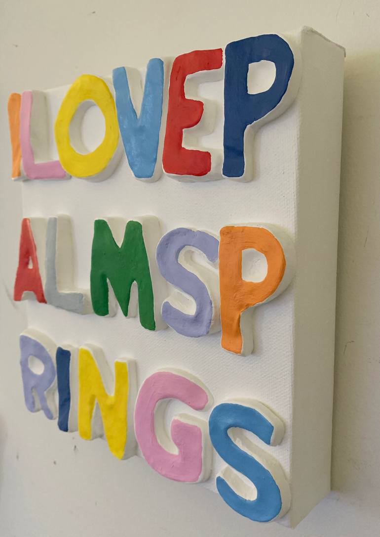 Original Minimalism Love Painting by Emeline Tate