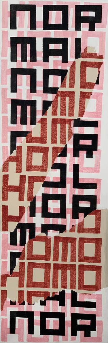 Original Conceptual Calligraphy Painting by Andrew Rollins