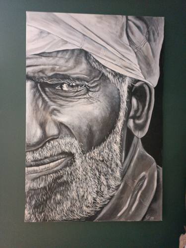 Original Photorealism Portrait Painting by Giaime Frederic