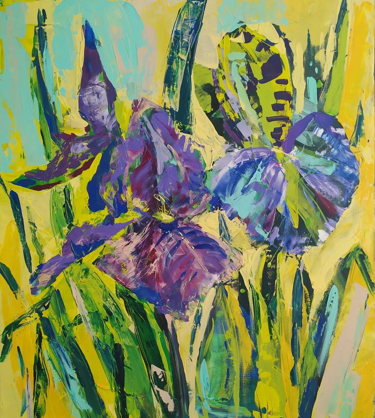 Original Abstract Expressionism Abstract Paintings by Elvira Kantimerova