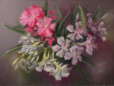 Original Classicism Floral Drawings by Elvira Kantimerova