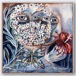Behind the Mask there is a brave soul brimming with Flowers. by Brian Connolly
