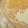 NUDE painting WITH YELLOW TONES Elena Karamushka  Italy  Painting  Size: 25 W x 18.8 H x 0.7 D in