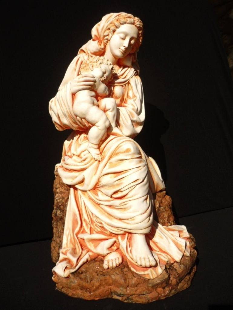 Sculpture MADONNA WITH CHILD - Print