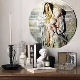 Sculpture bas-relief round HOLY FAMILY 2/9 by Elena Karamushka