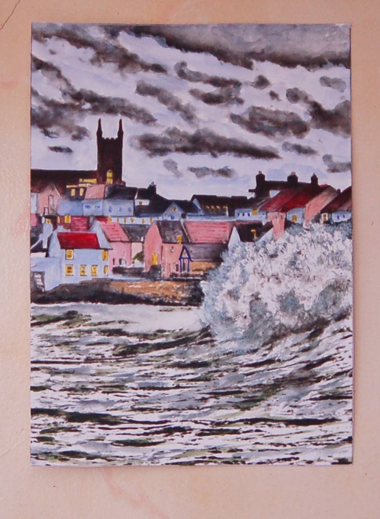 Original Contemporary Architecture Painting by Kenneth Marsden