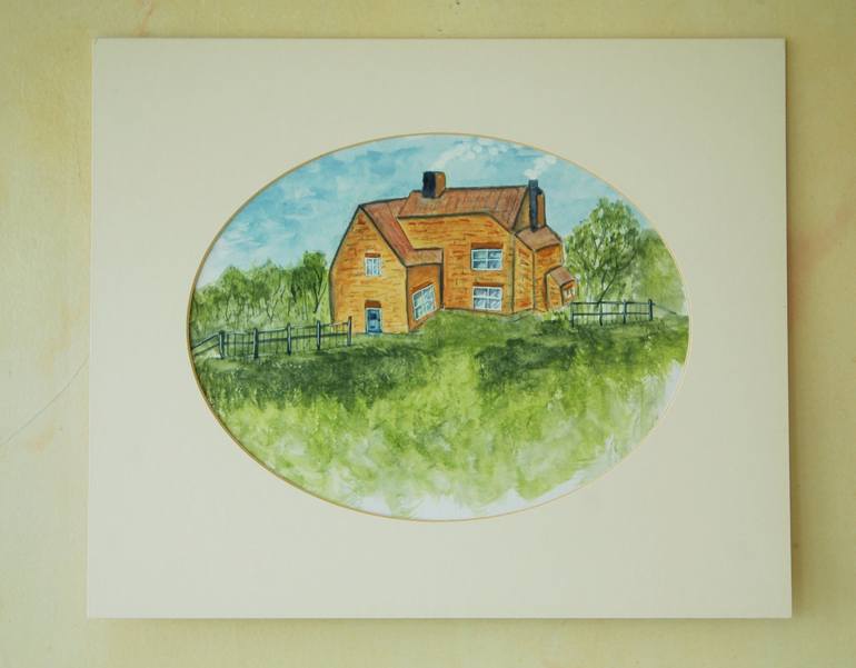 Original Architecture Painting by kenneth Marsden