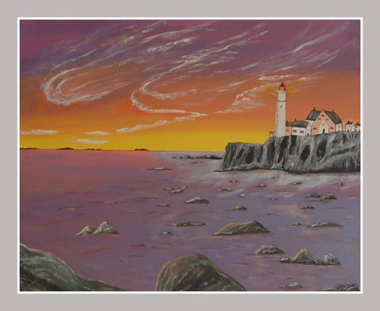 Original Documentary Beach Painting by kenneth Marsden