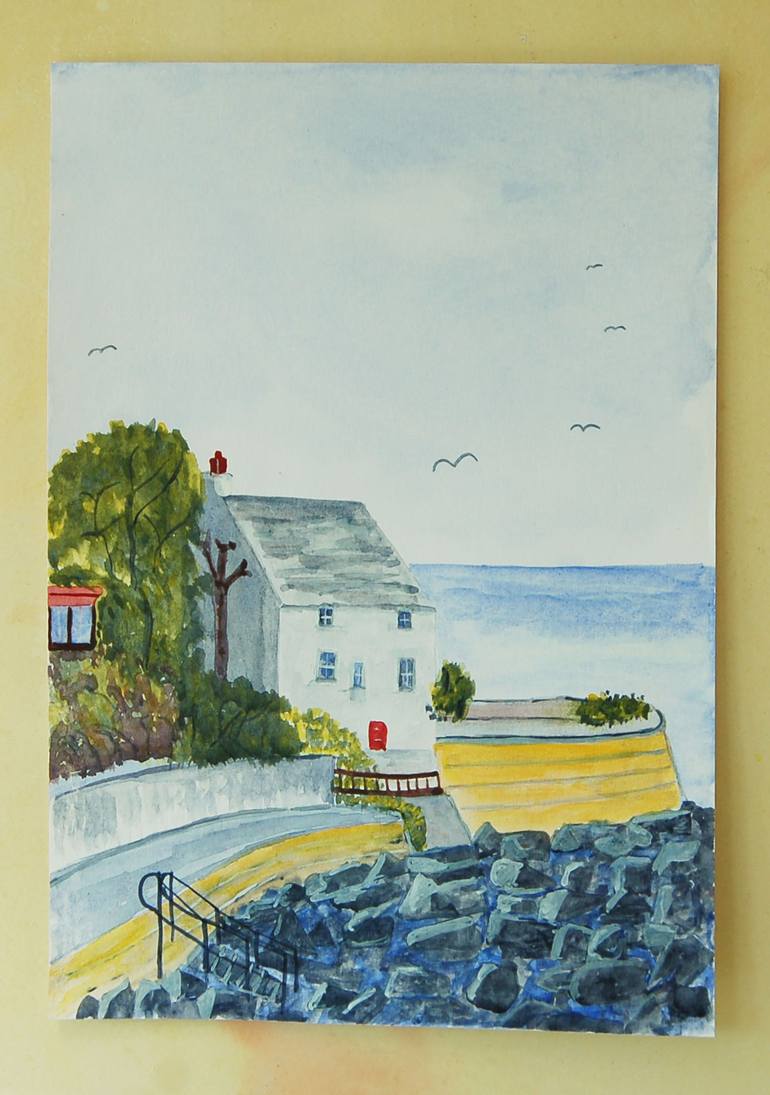 Original Expressionism Beach Painting by Kenneth Marsden