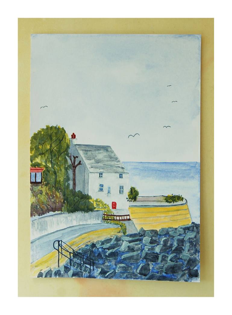 Original Expressionism Beach Painting by Kenneth Marsden
