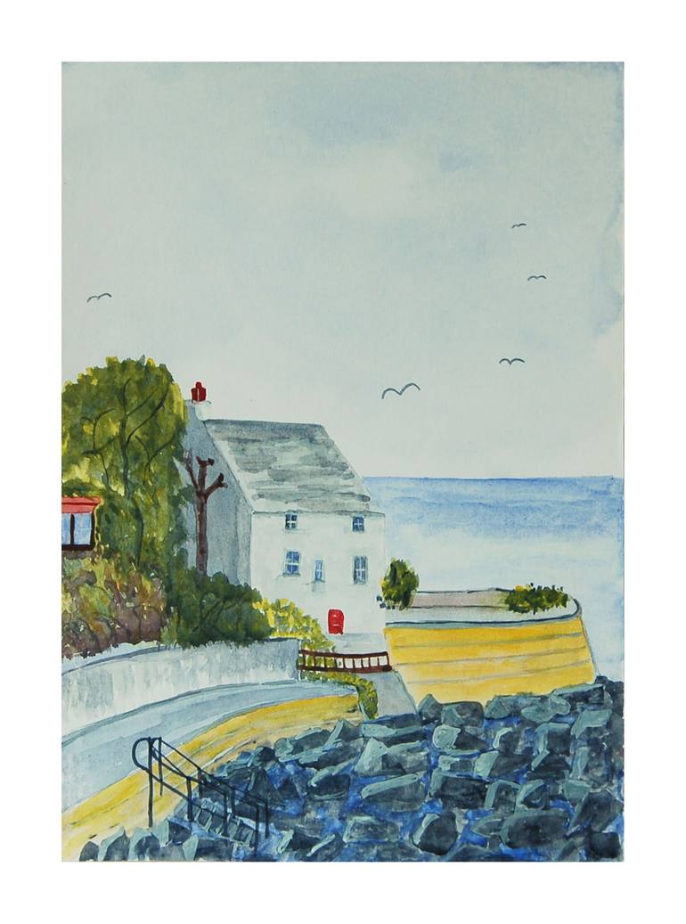 Original Expressionism Beach Painting by Kenneth Marsden