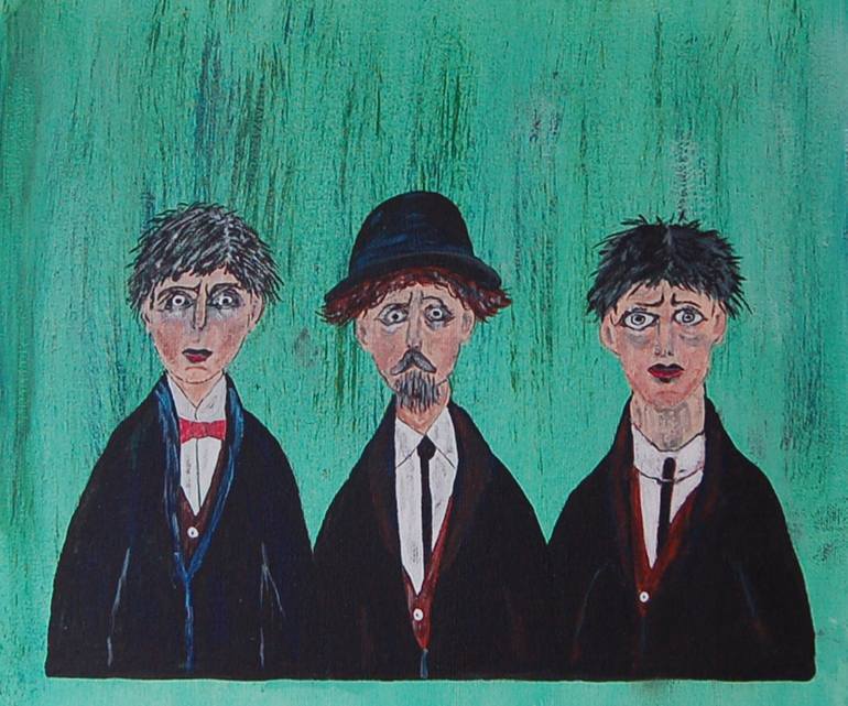 Print of Expressionism Cartoon Paintings by Kenneth Marsden
