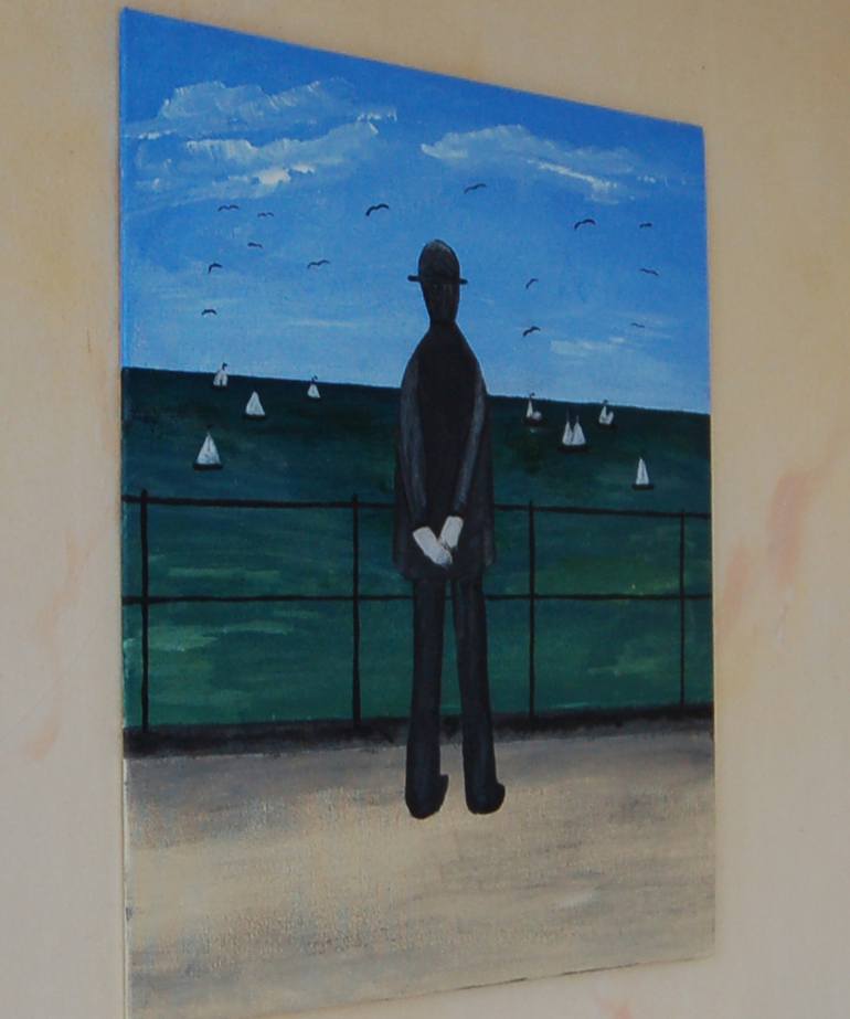 Original Expressionism Beach Painting by Kenneth Marsden