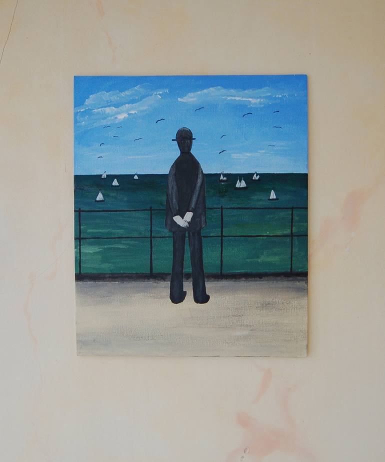 Original Expressionism Beach Painting by Kenneth Marsden