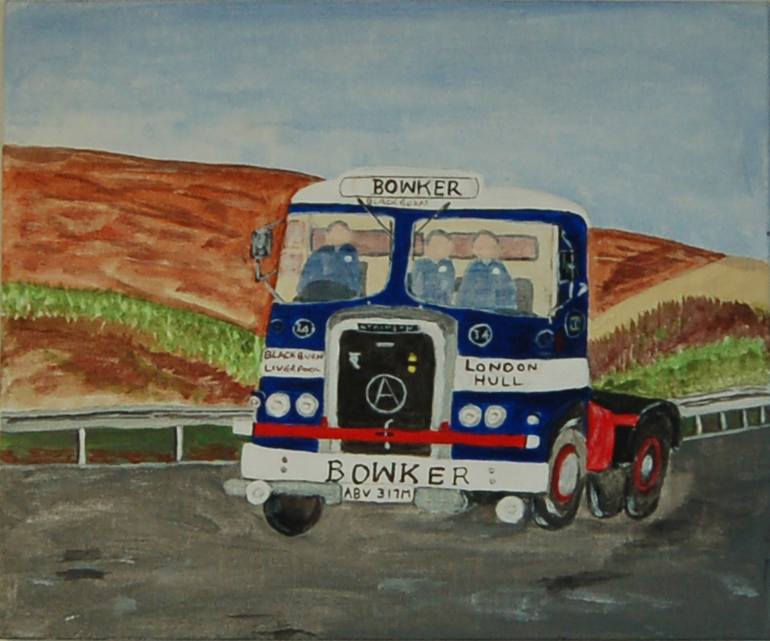 Print of Documentary Automobile Paintings by Kenneth Marsden