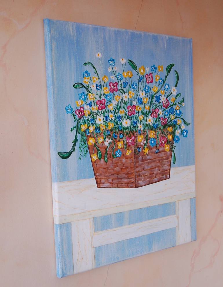 Original Floral Painting by kenneth Marsden