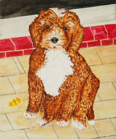 Original Dogs Paintings by kenneth Marsden