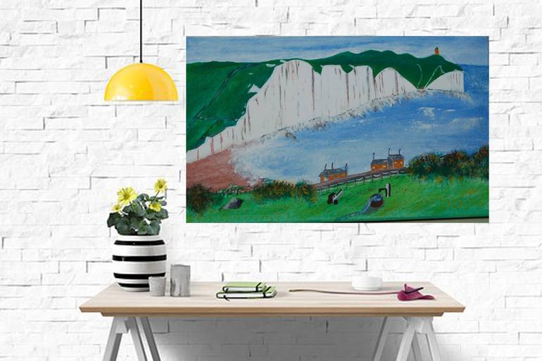 Original Documentary Beach Painting by Kenneth Marsden