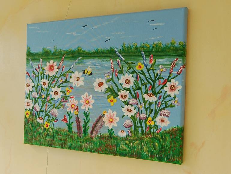 Original Art Deco Botanic Painting by Kenneth Marsden