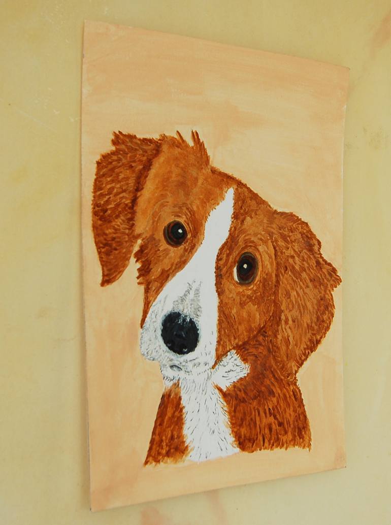 Original Dogs Painting by kenneth Marsden