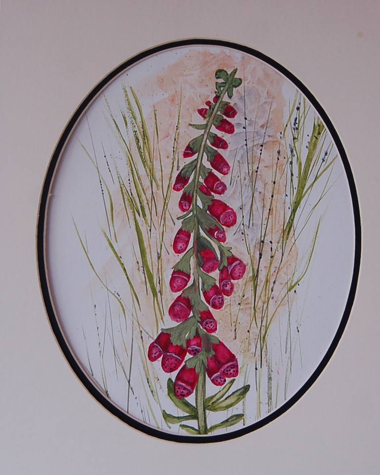 Original Expressionism Floral Painting by kenneth Marsden