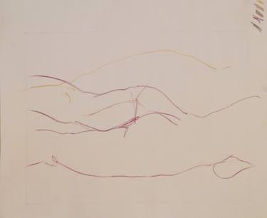 Original Figurative Nude Drawings by River Lewis