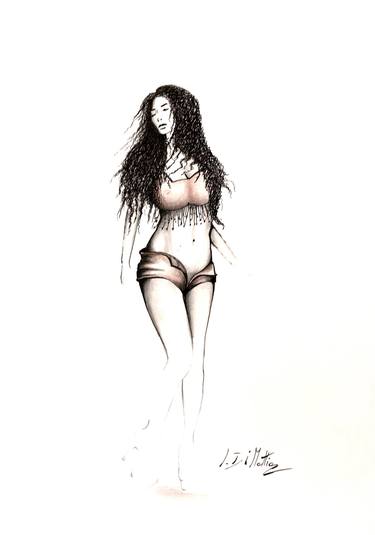 Original Women Drawings by Ivano Di Mattia