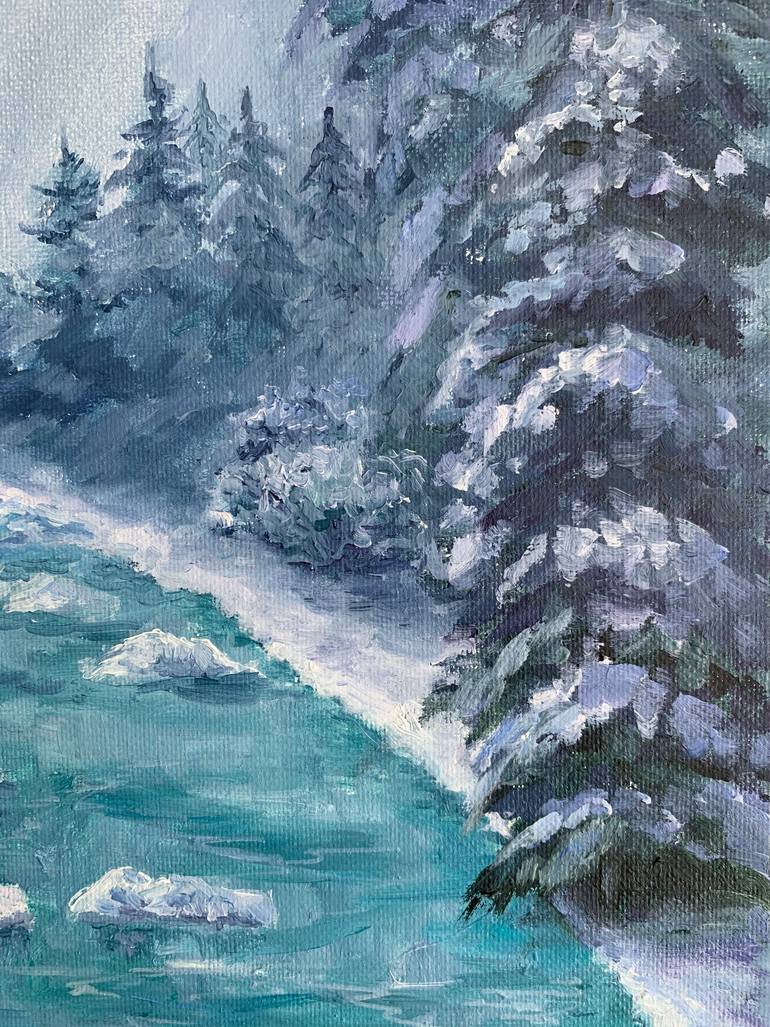 Original Impressionism Landscape Painting by Alondra D