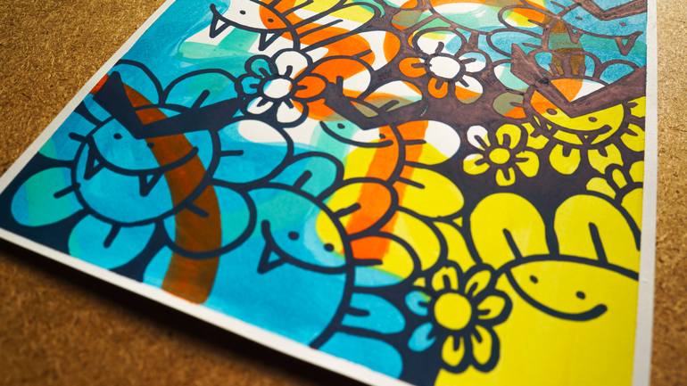 Original Illustration Graffiti Painting by Rogelio Crisóstomo