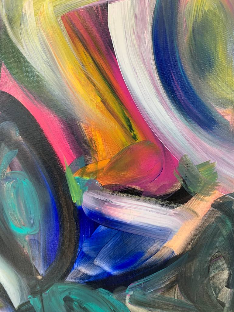 Original Abstract Expressionism Abstract Painting by Jennifer Meraki