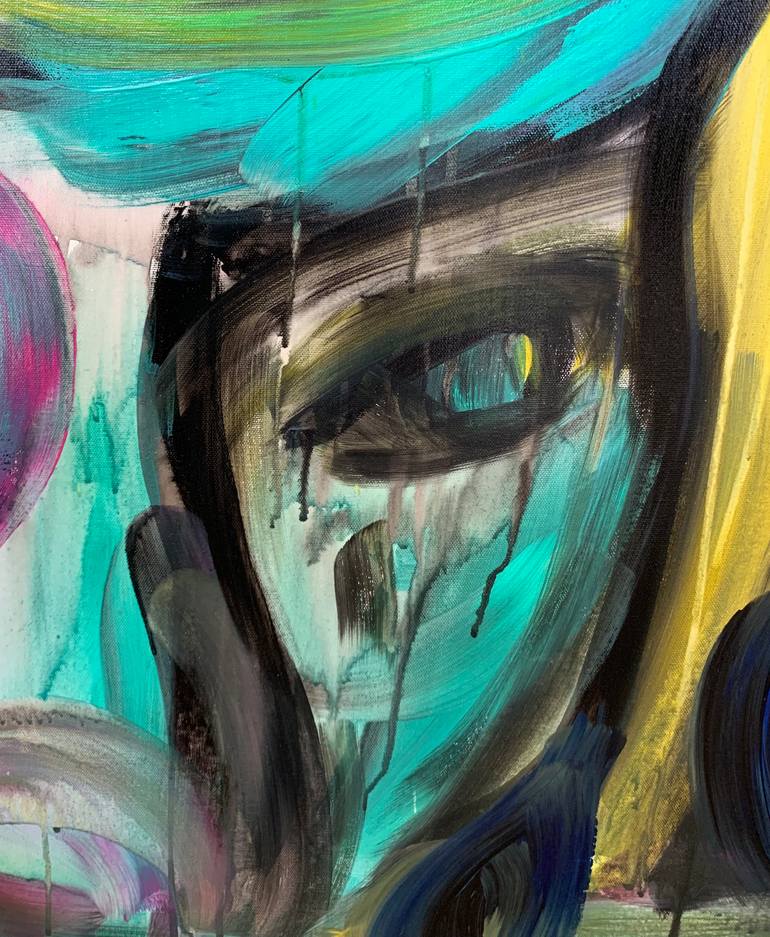 Original Abstract Expressionism Abstract Painting by Jennifer Meraki
