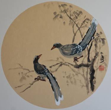 Original Impressionism Animal Paintings by Yesheng Wu